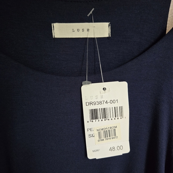 Lush Navy Blue Sleeveless Maxi Dress - Picture 6 of 6